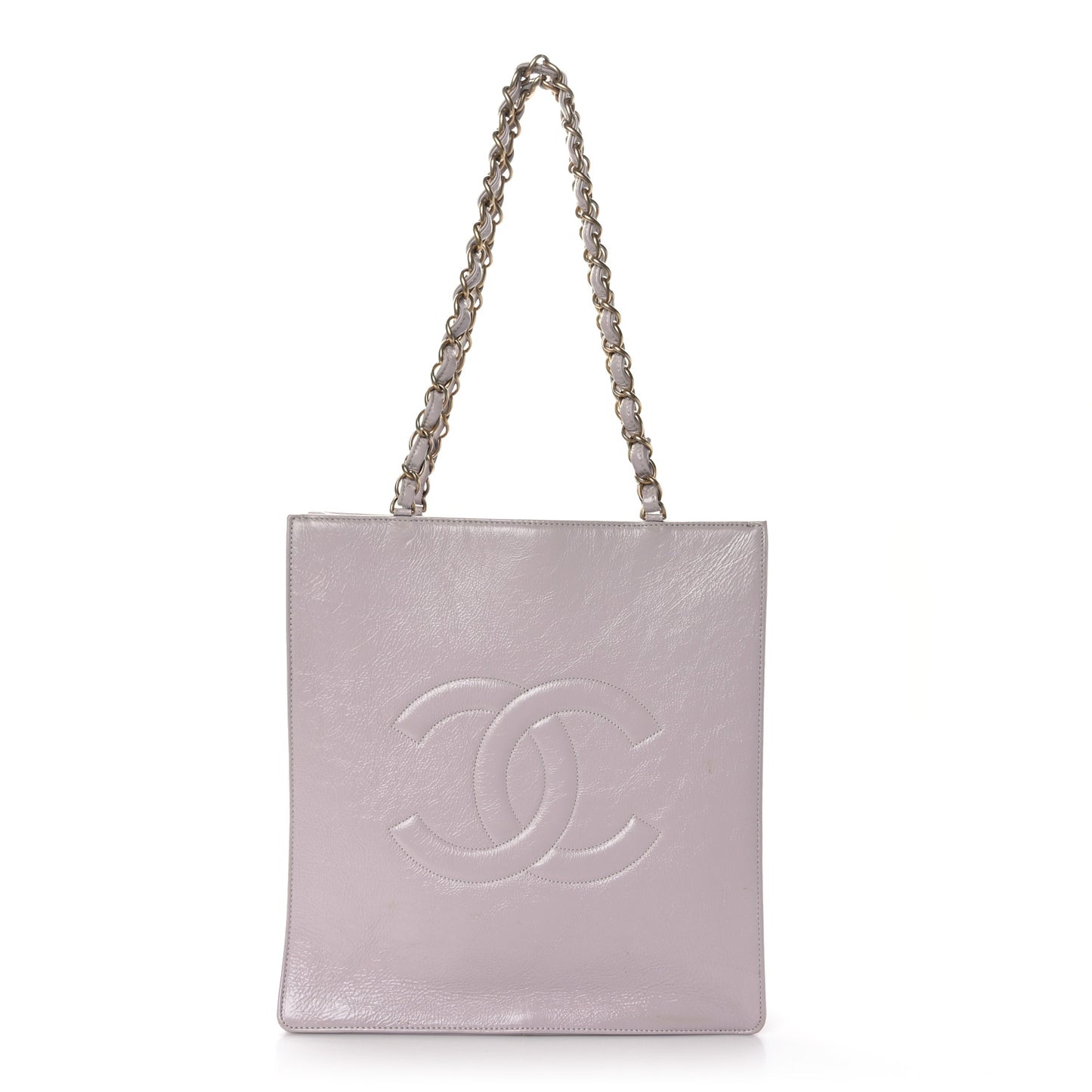 Lambskin CC Shoulder Bag Lilac