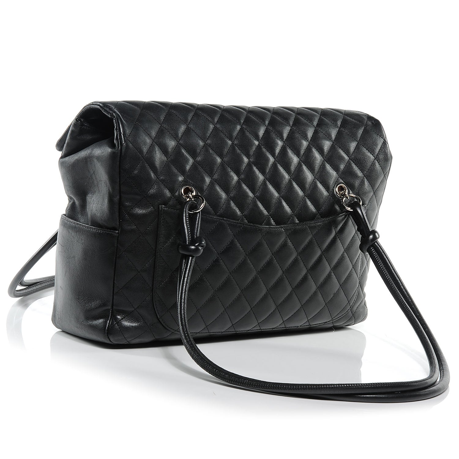 Chanel Calfskin Quilted Large Cambon Flap Black 3 of 9