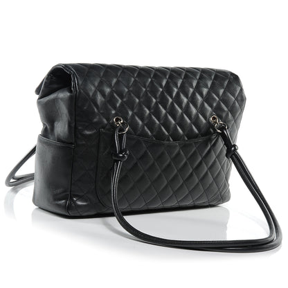 Chanel Calfskin Quilted Large Cambon Flap Black 3 of 9