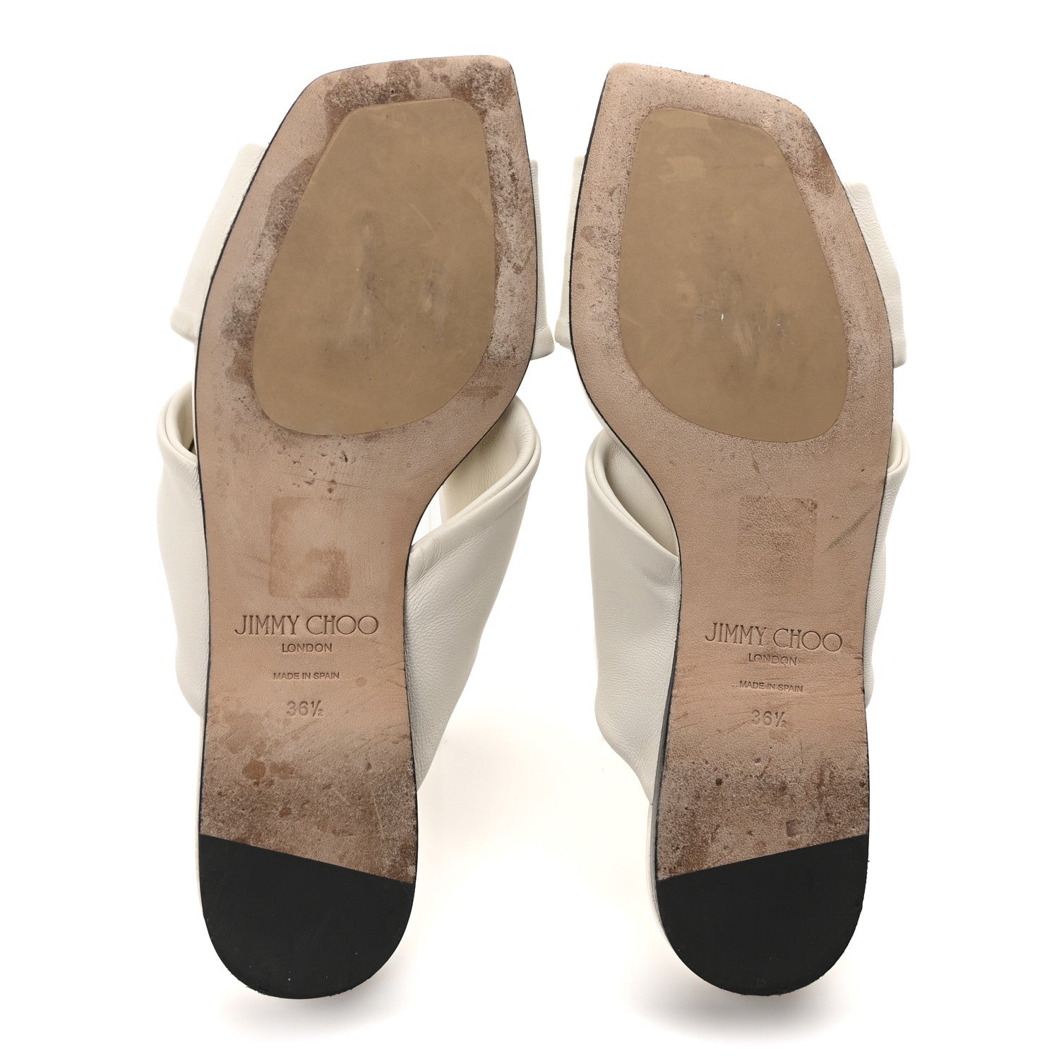 Jimmy Choo Nappa Avenue Sandals 36.5 Latte 6 of 8