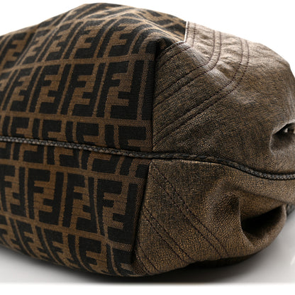 Fendi Zucca Goatskin Spy Tobacco Bronzo 9 of 10