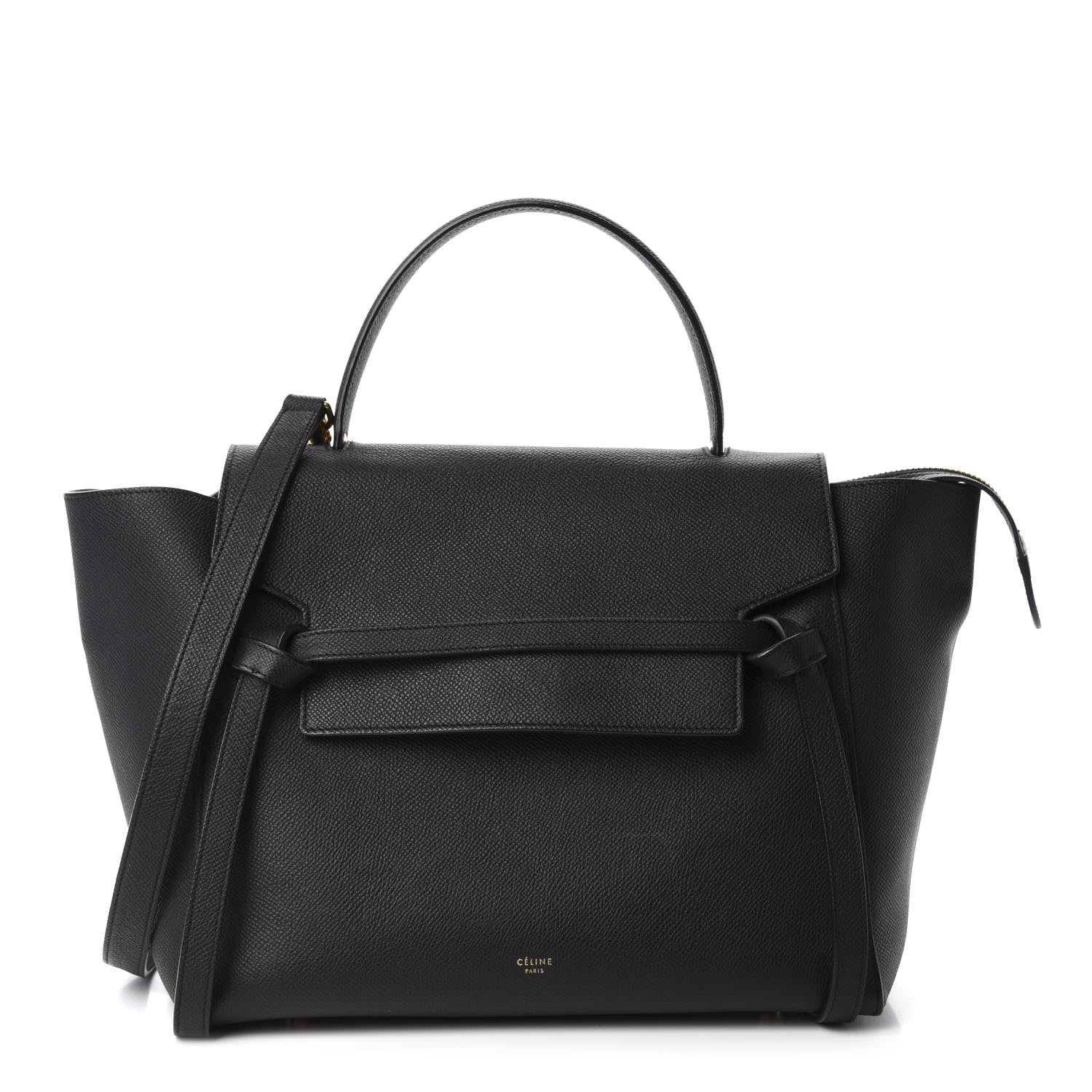 Celine Grained Calfskin Mini Belt Bag Black 1 of 11
