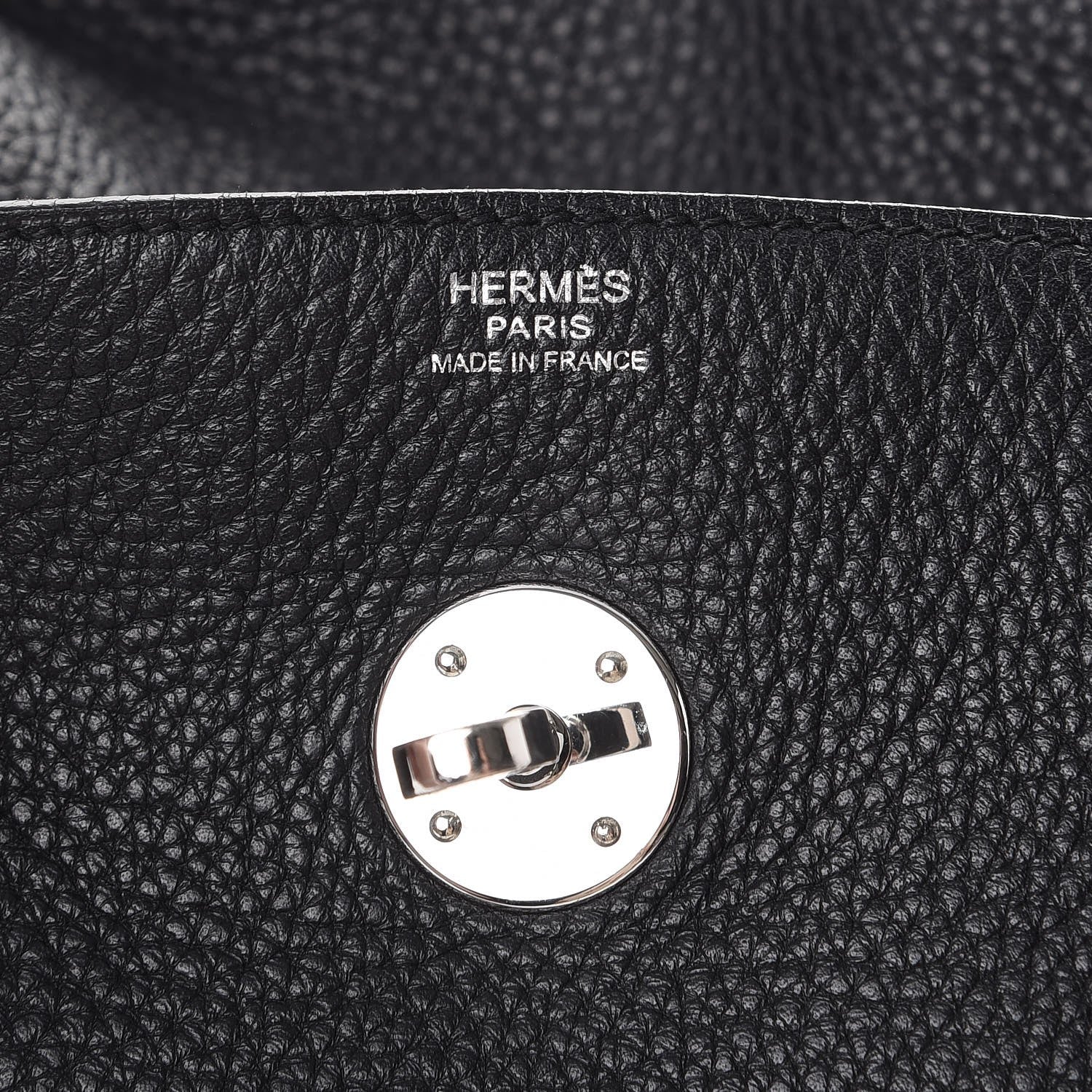 Hermes Taurillon Clemence Lindy 34 Black 6 of 13