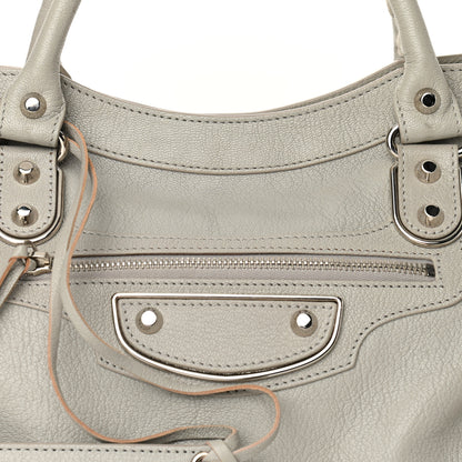 Balenciaga Chevre Silver Metallic Edge Hardware City Gris Glace 8 of 10