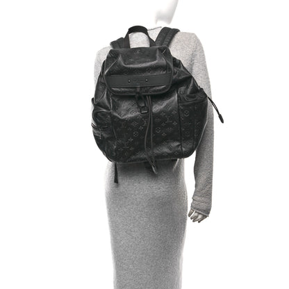 Louis Vuitton Calfskin Monogram Shadow Discovery Backpack Black 2 of 9
