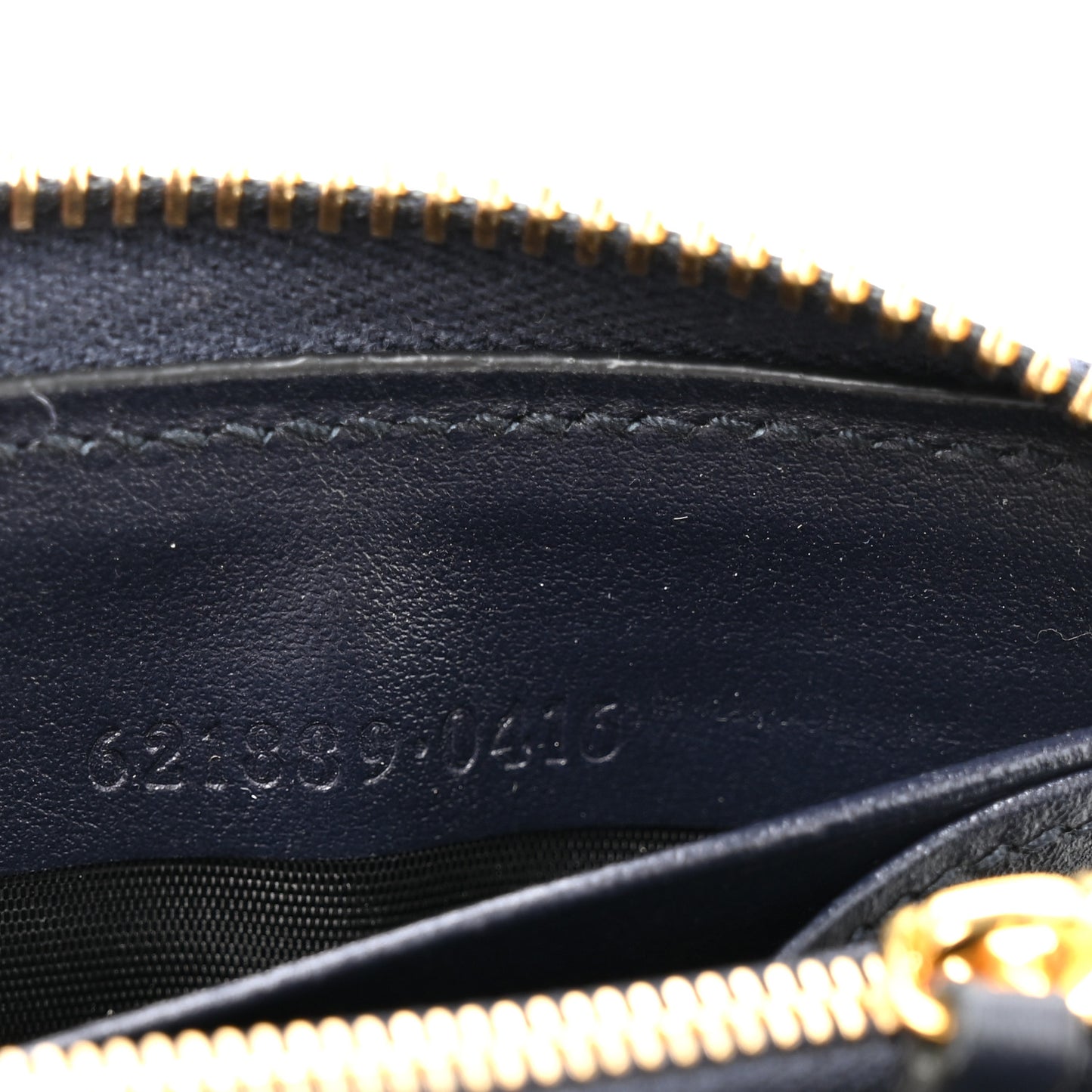 Canvas Azalea Calfskin Horsebit 1955 Zip Around Wallet Beige Blue
