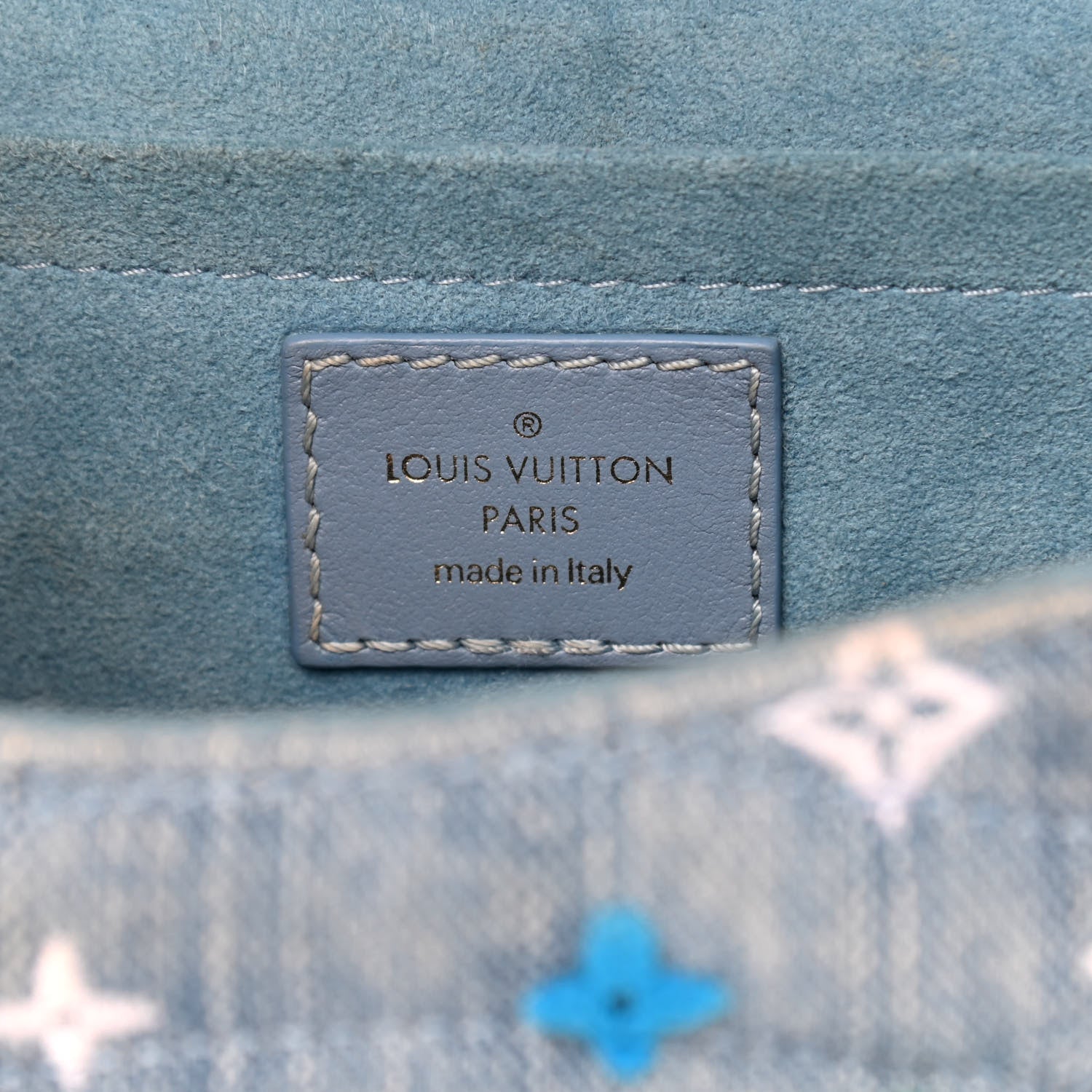 Louis Vuitton Embroidered Monogram Denim New Wave Chain MM 6 of 9