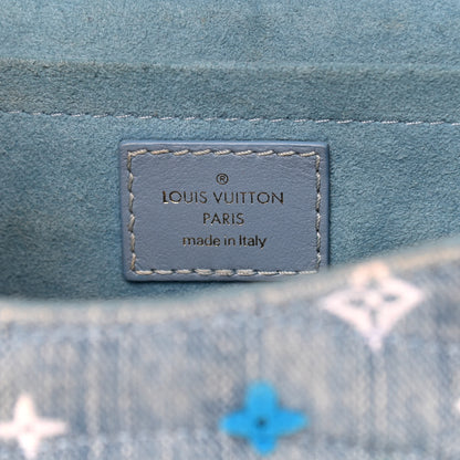 Louis Vuitton Embroidered Monogram Denim New Wave Chain MM 6 of 9