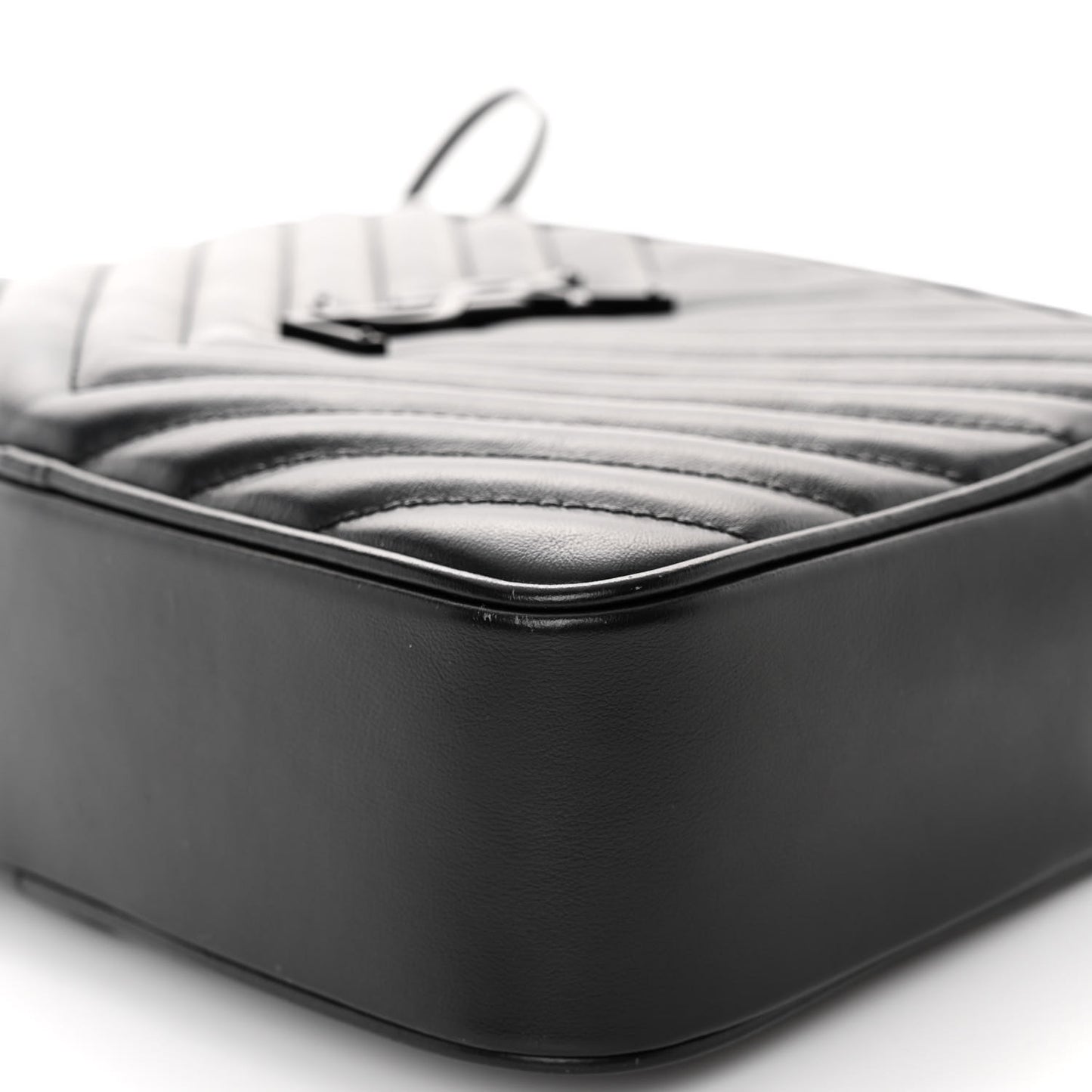 Calfskin Matelasse Monogram Monochrome Lou Camera Bag Black