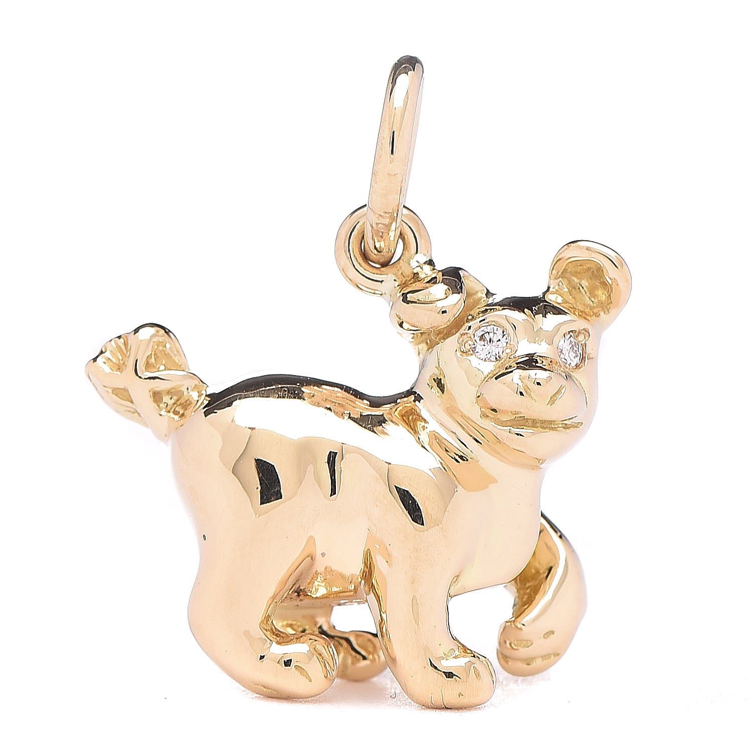 Tiffany 18K Yellow Gold Diamond Paloma Picasso Chinese Zodiac Dog Charm 1 of 4