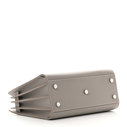 Saint Laurent Grained Calfskin Topstich Baby Sac De Jour Fog 3 of 20