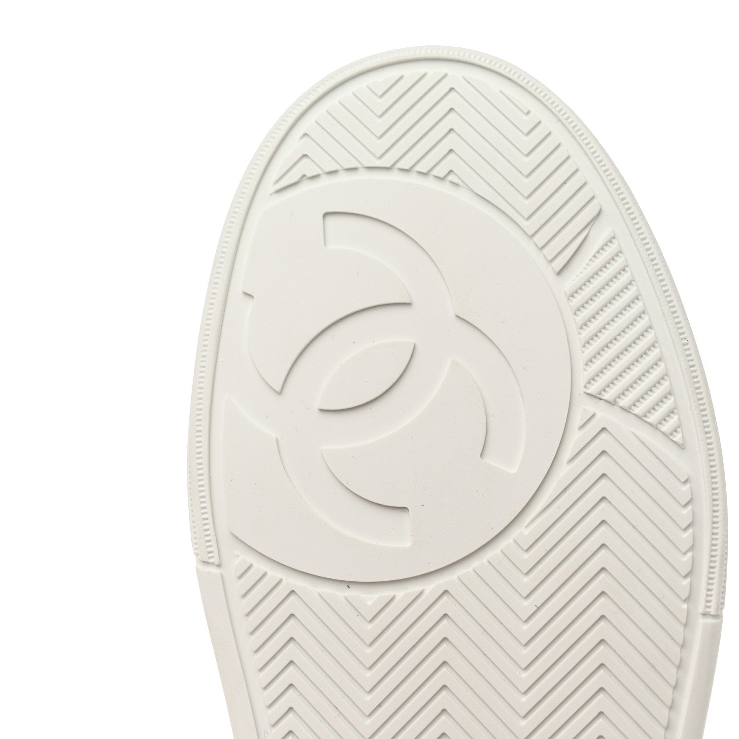 Chanel Calfskin Womens CC Logo Sneakers 40 White 9 of 10