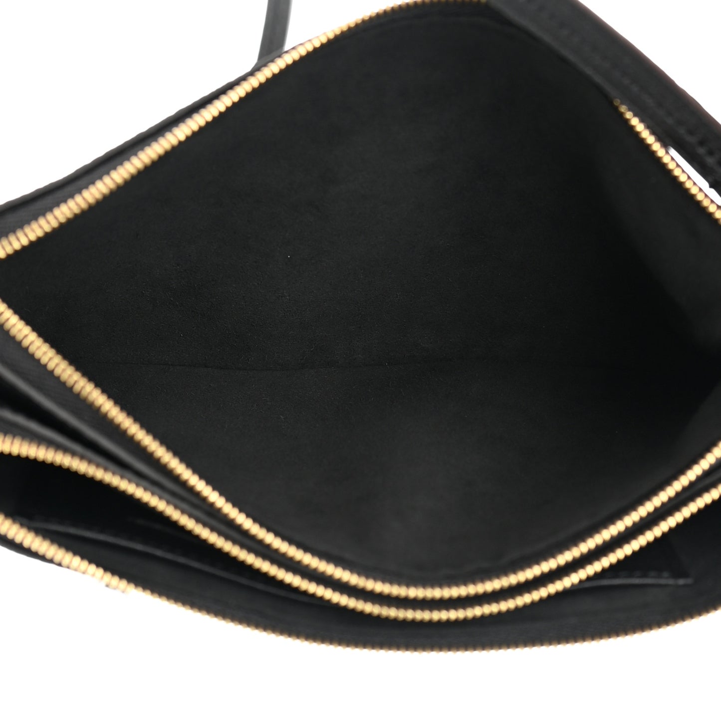 Empreinte Monogram Giant Double Zip Pochette Black Cream