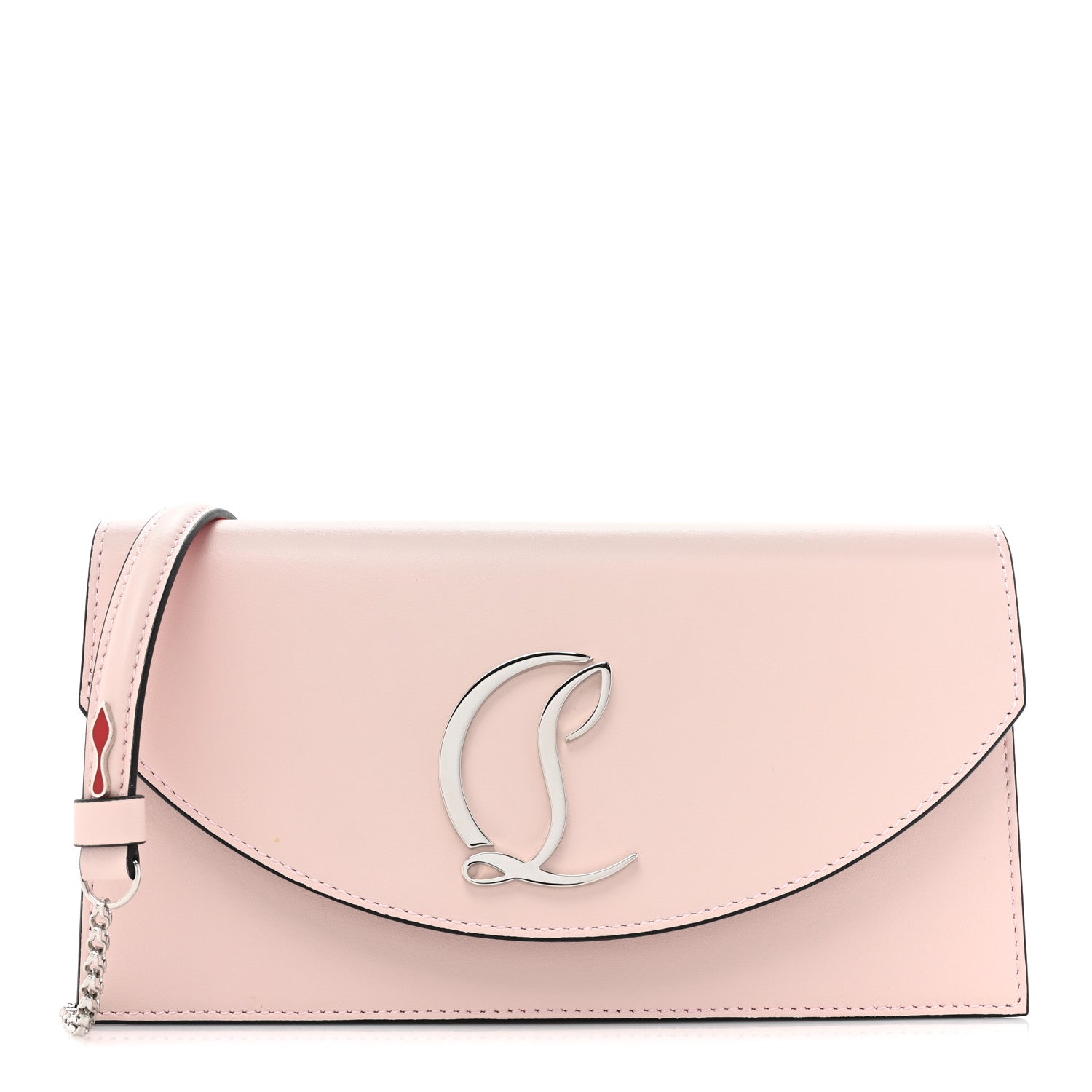 Christian Louboutin Calfskin Loubi54 Crossbody Clutch Rose de Chine 1 of 8
