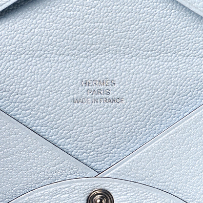 Hermes Chevre Mysore Calvi Card Case Bleu Brume 5 of 8