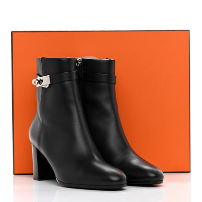 Hermes Calfskin Saint Germain Ankle Boots 40 Black 9 of 9