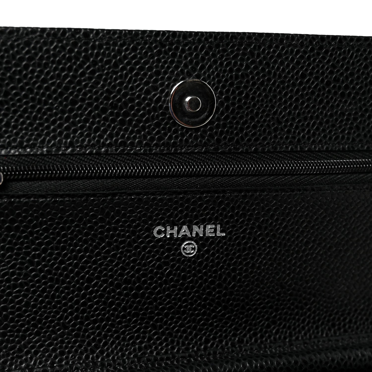 Chanel Caviar Quilted Wallet on Chain WOC Black 6 of 12
