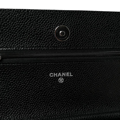 Chanel Caviar Quilted Wallet on Chain WOC Black 6 of 12