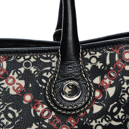 Chanel Coated Canvas Coco Tote Black 9 of 11