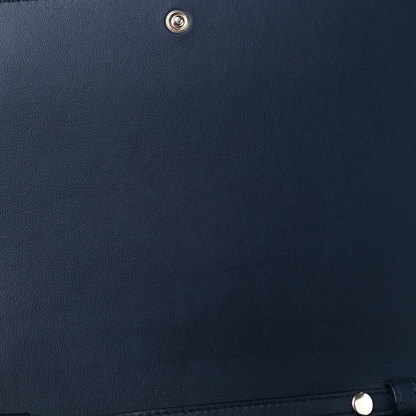 Smooth Lambskin Frame Evening Chain Clutch Terracotta Navy