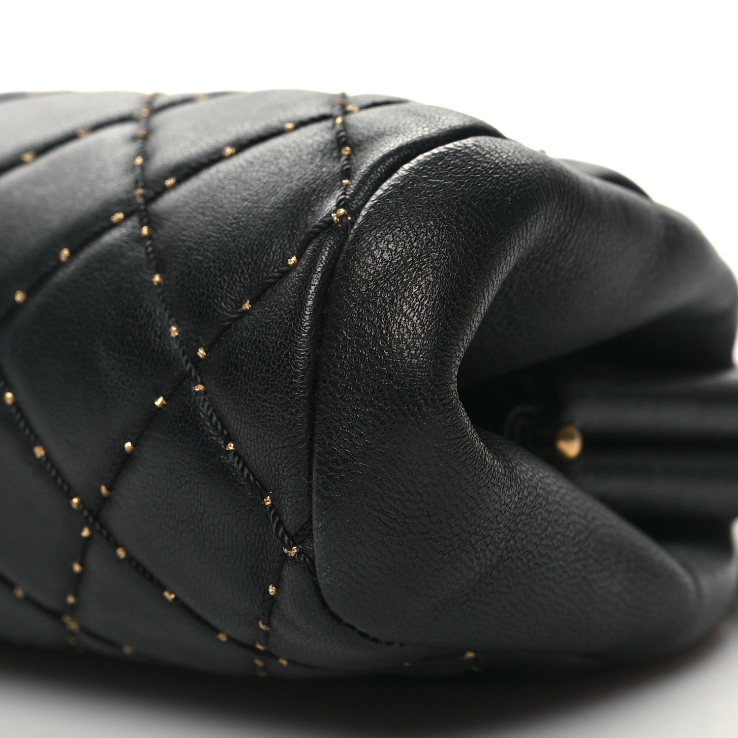 Chanel Lambskin Stitched Timeless Clutch Black 10 of 10