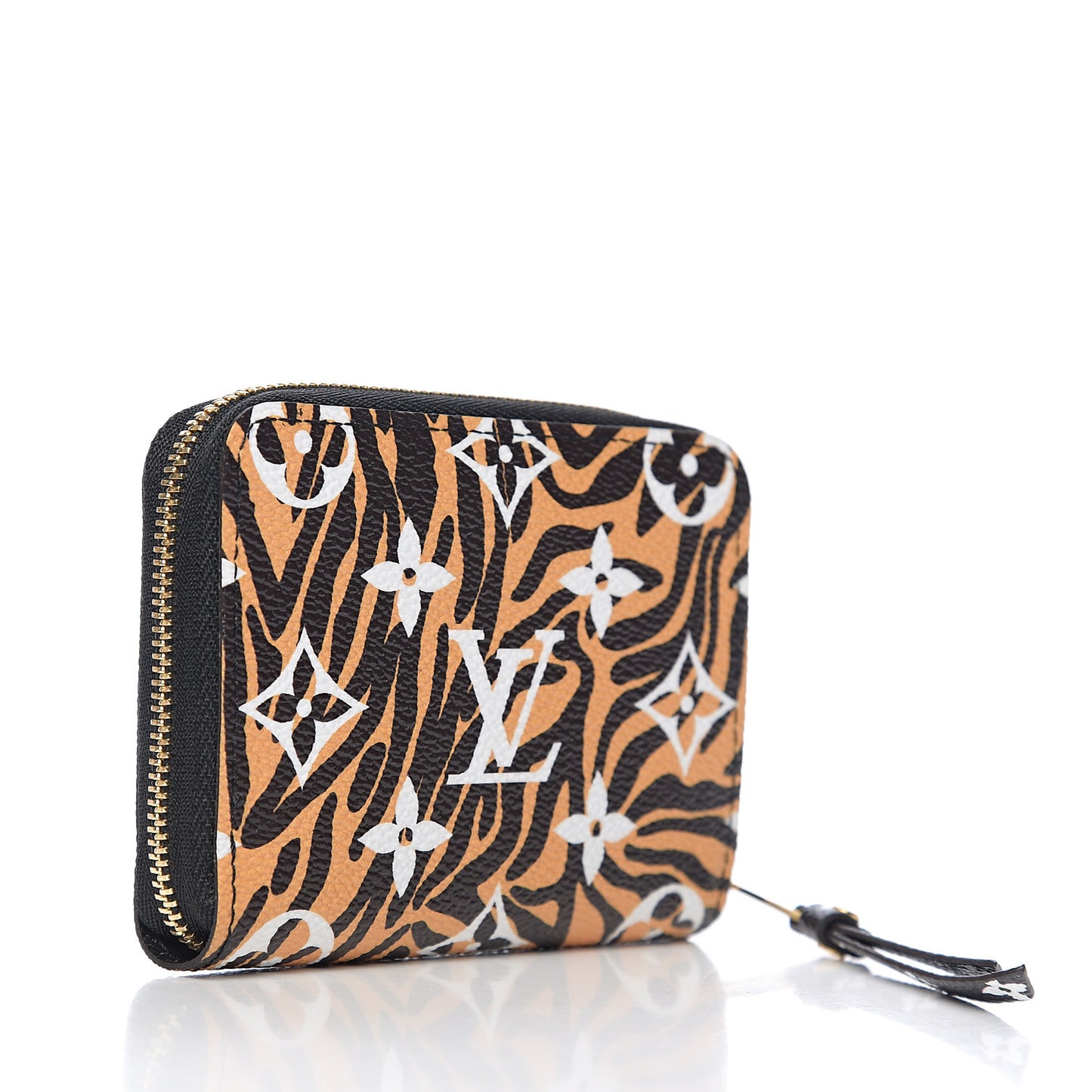 Monogram Giant Jungle Zippy Coin Purse Black