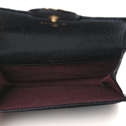 Chanel Caviar Quilted Flap Card Holder Wallet Black 5 of 8