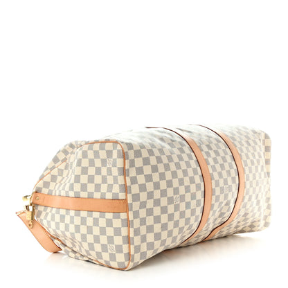 Louis Vuitton Damier Azur Keepall Bandouliere 55 3 of 14