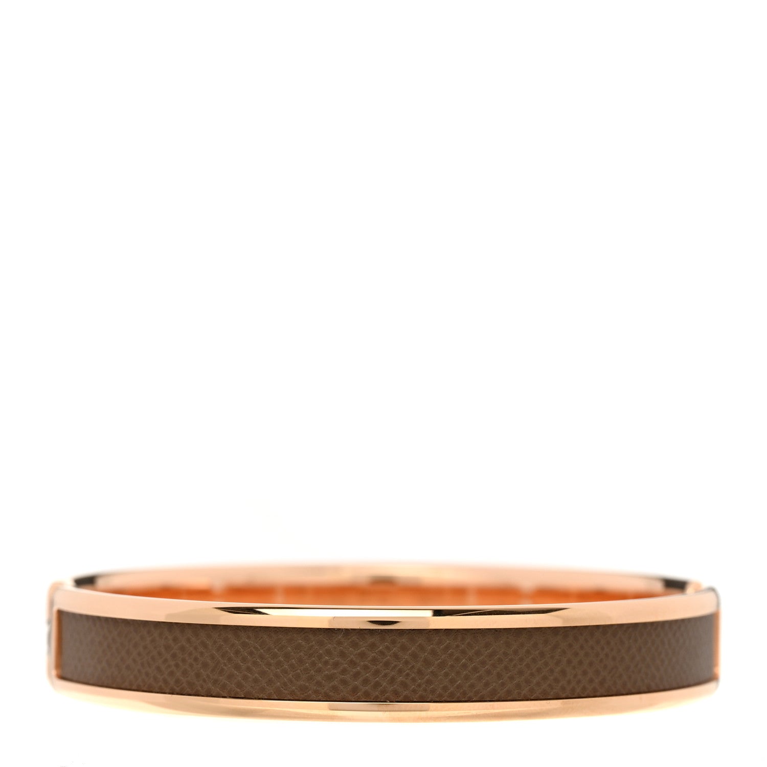 Hermes Epsom Olympe Bracelet T2 Brown 3 of 4