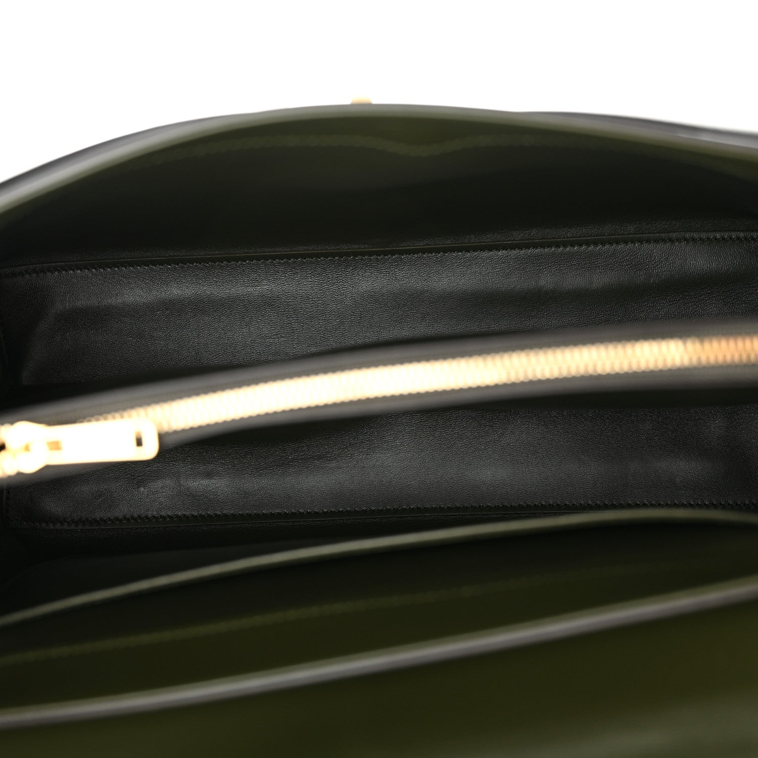 Celine Satinated Calfskin Medium 16 Top Handle Bag Khaki 5 of 12