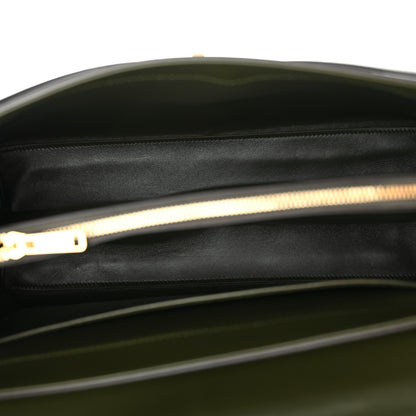 Celine Satinated Calfskin Medium 16 Top Handle Bag Khaki 5 of 12