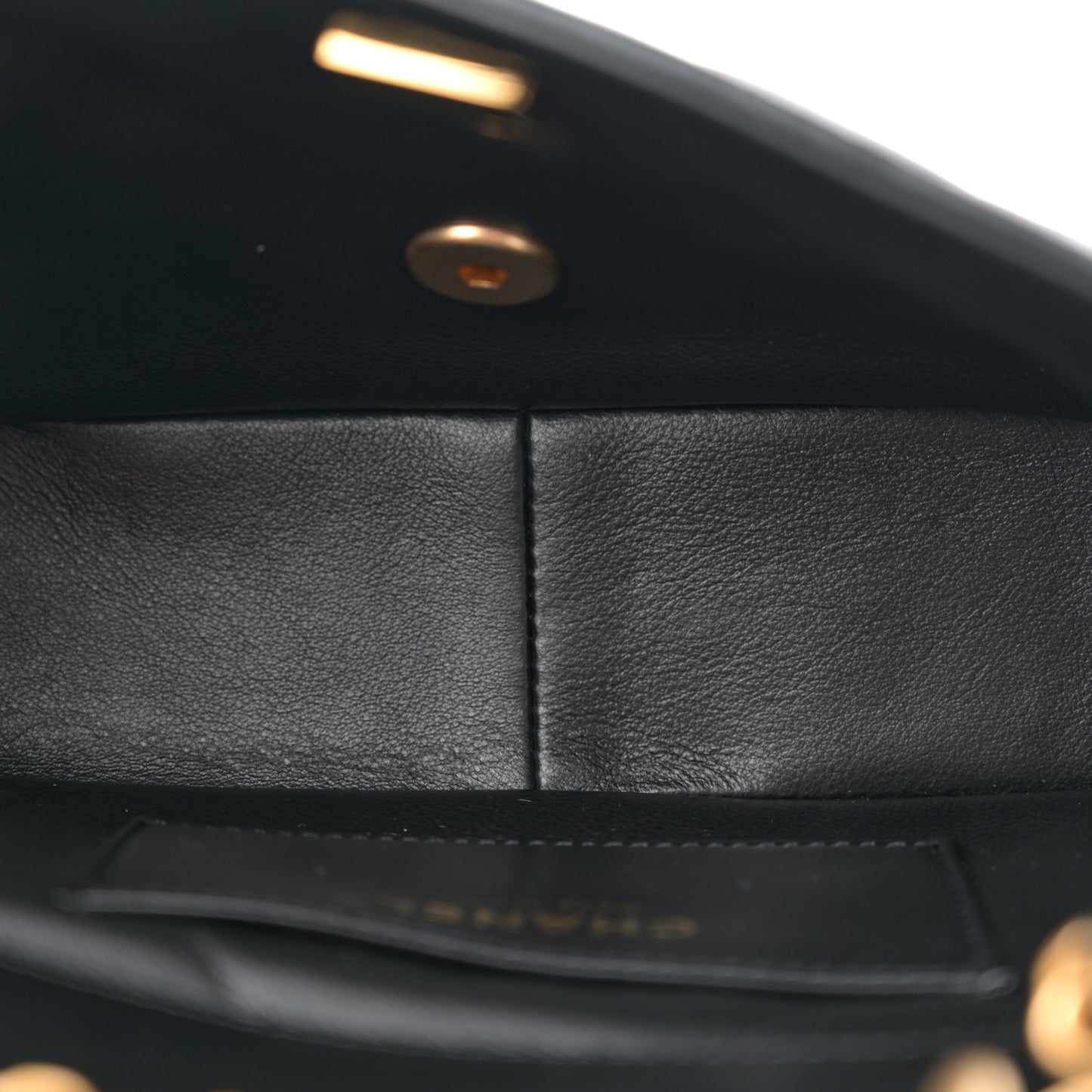 Lambskin Enamel Strass Quilted Mini Paris Monaco Flap Black