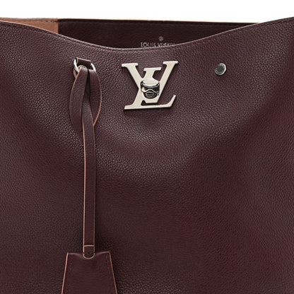 Louis Vuitton Calfskin Lockme Bucket Prune 10 of 16