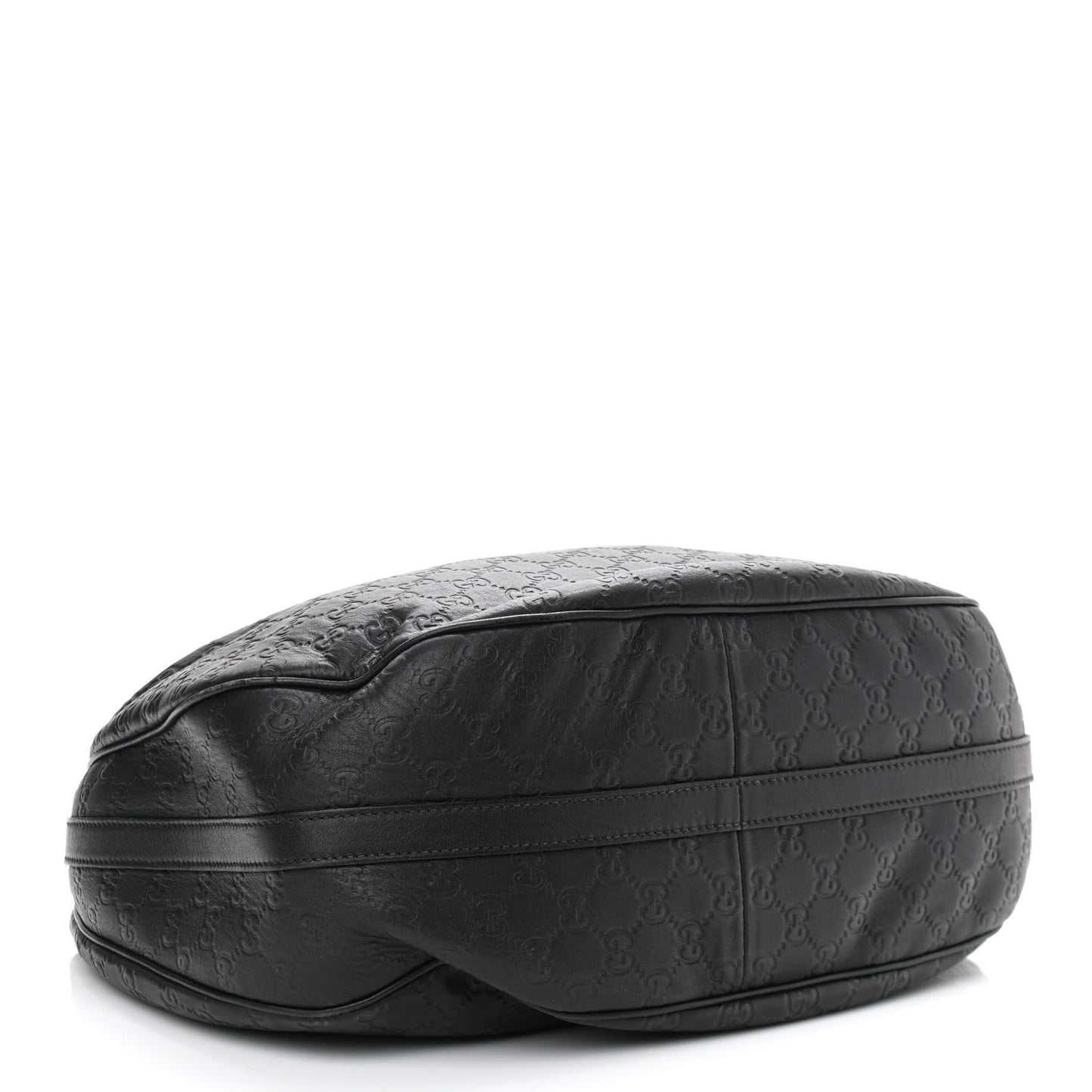 Guccissima Large GG Twins Hobo Black