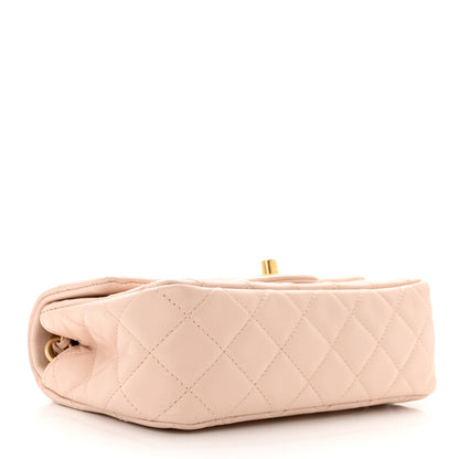 Chanel Lambskin Quilted Mini Pearl Crush Rectangular Flap Light Beige 4 of 11