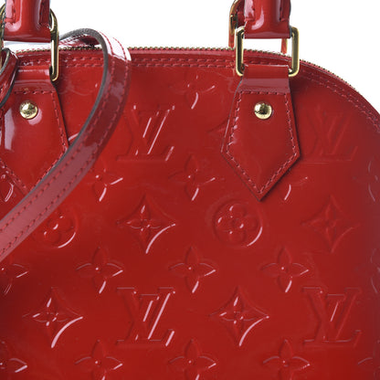 Louis Vuitton Vernis Alma BB Cherry 9 of 13