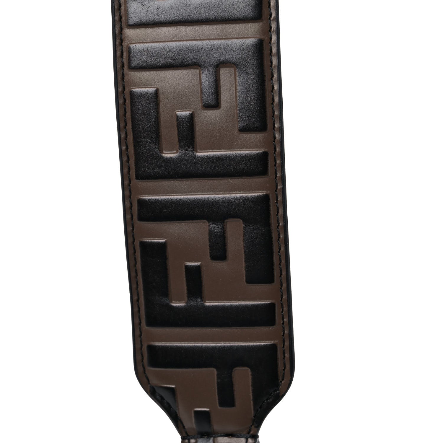 Fendi Calfskin FF 1974 Embossed Mini Strap You Maya Black 6 of 9