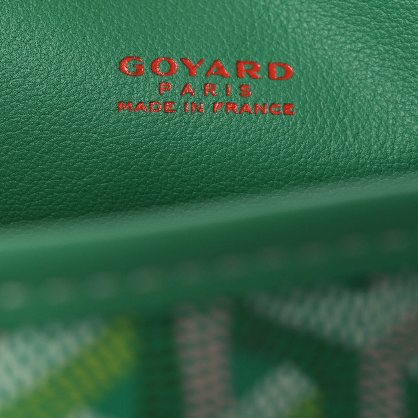 Goyardine Reversible Mini Anjou Meadow Green