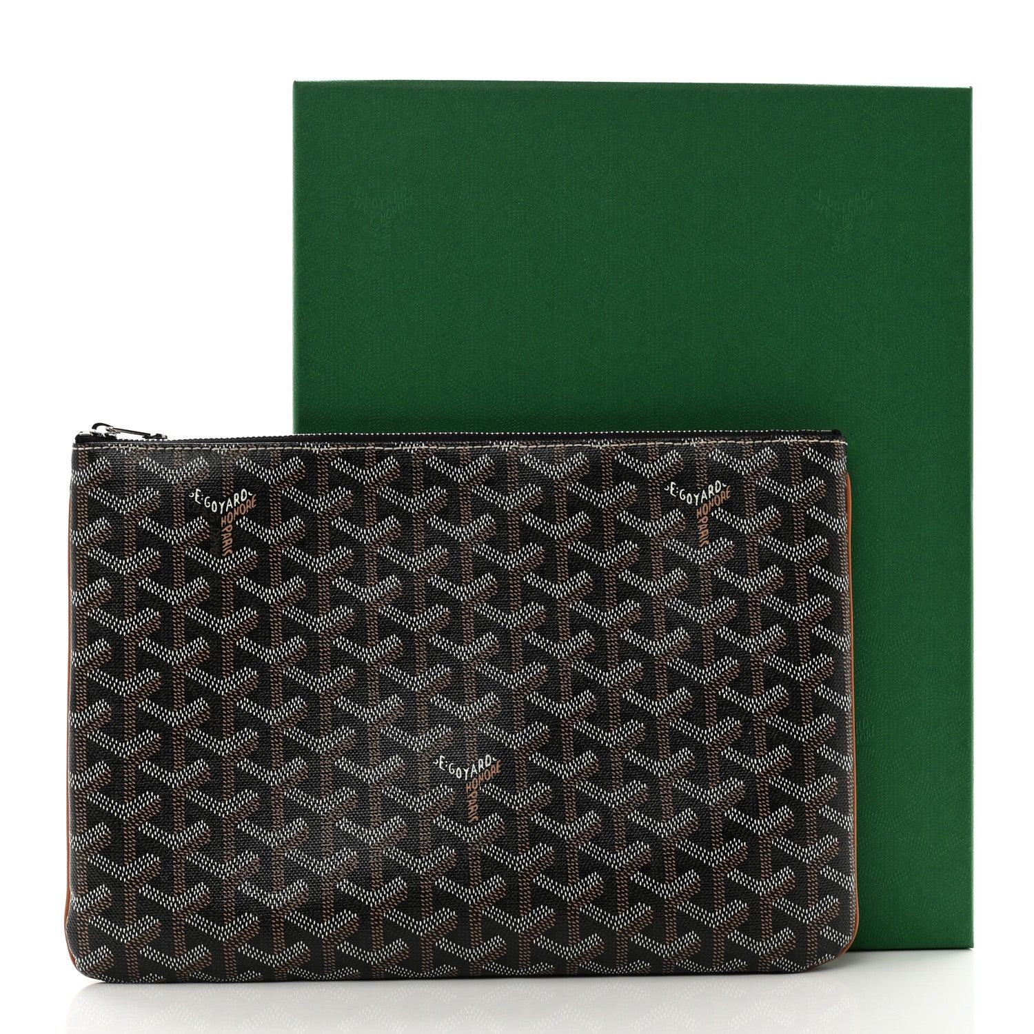 Goyard Goyardine Senat MM Pocket Black Tan 7 of 7