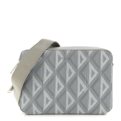 Christian Dior Coated Canvas CD Diamond Messenger Pouch Grey 1 of 12