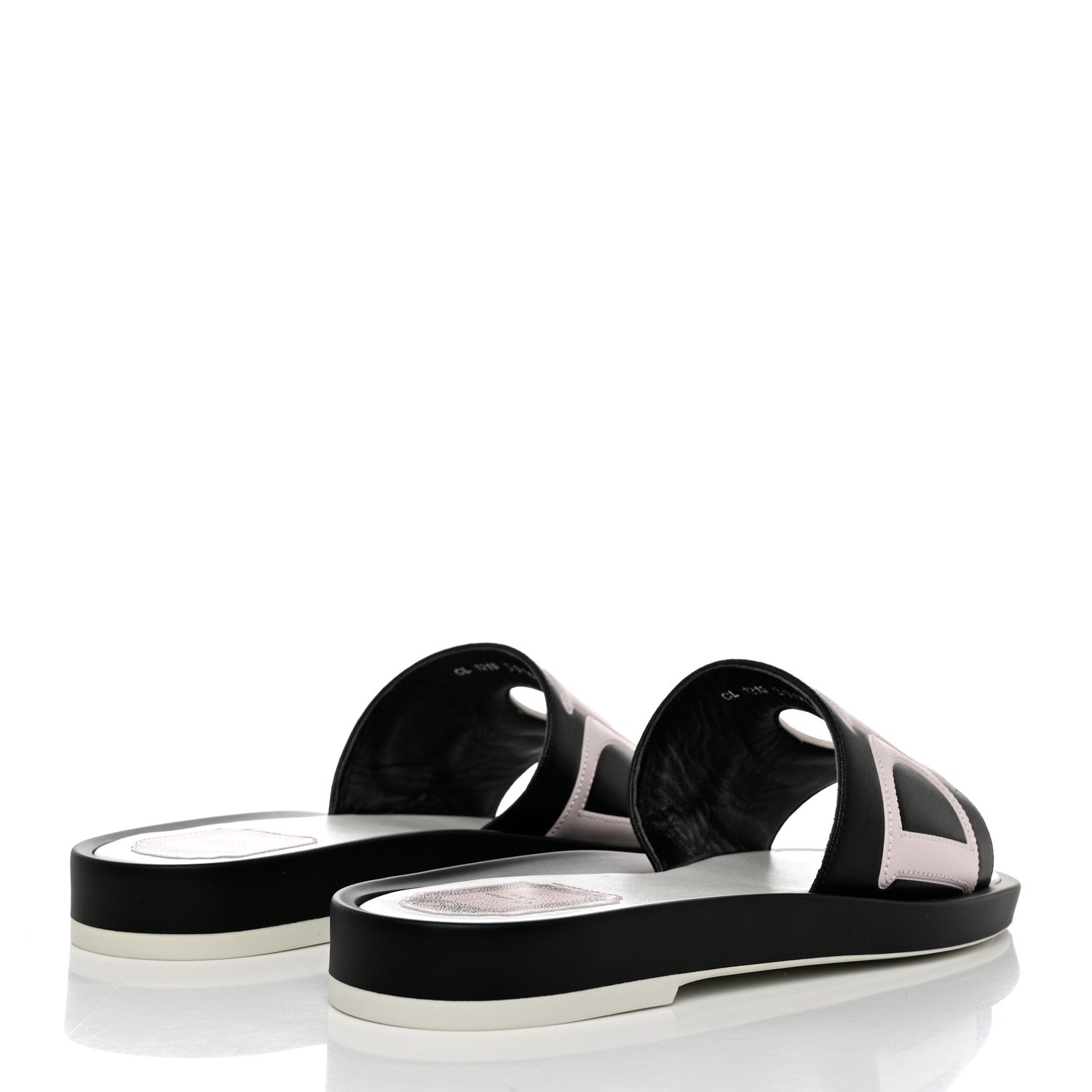 Christian Dior Calfskin Marina Slides 39.5 Black Rose 4 of 9