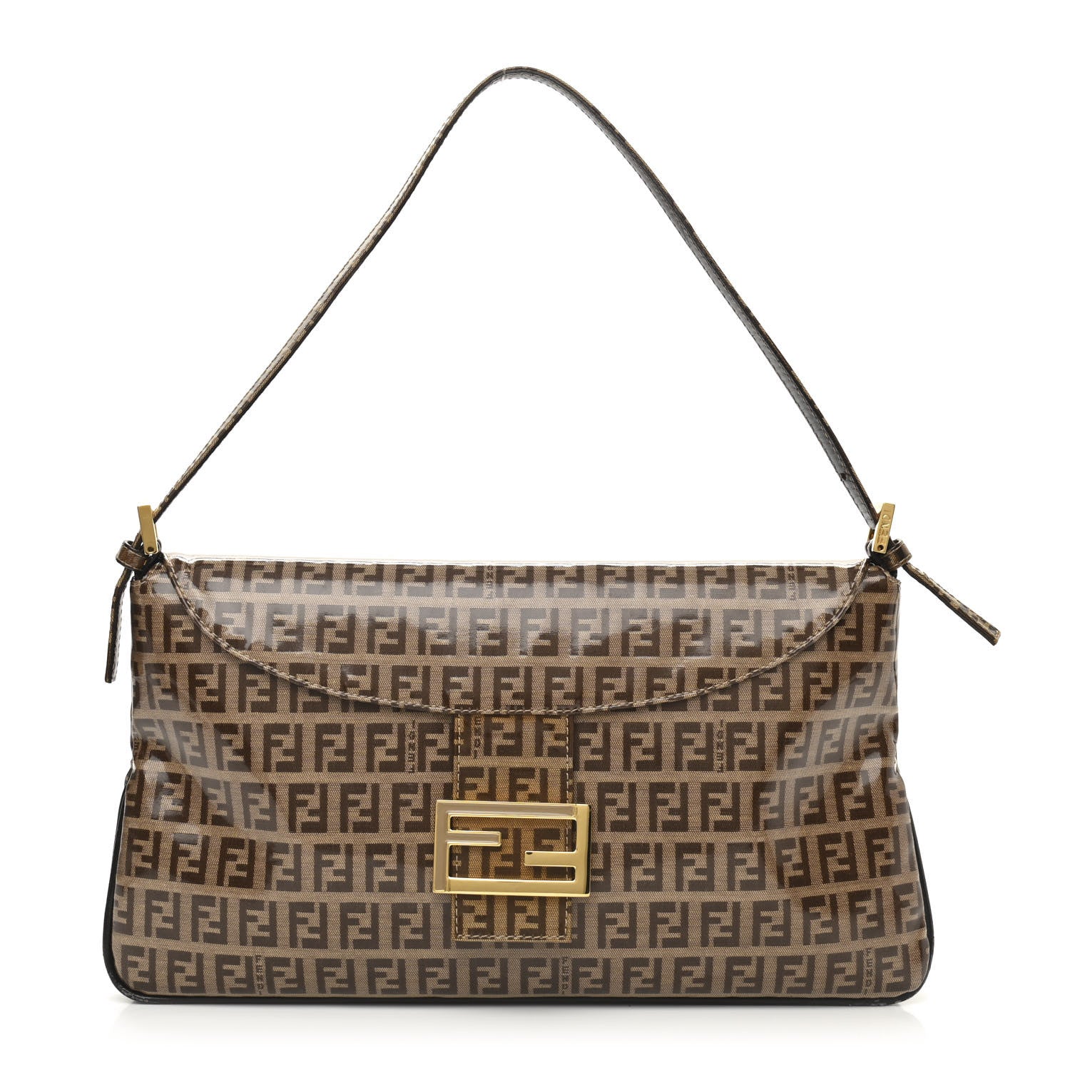 Fendi Vinyl Zucchino Baguette Tobacco 1 of 10