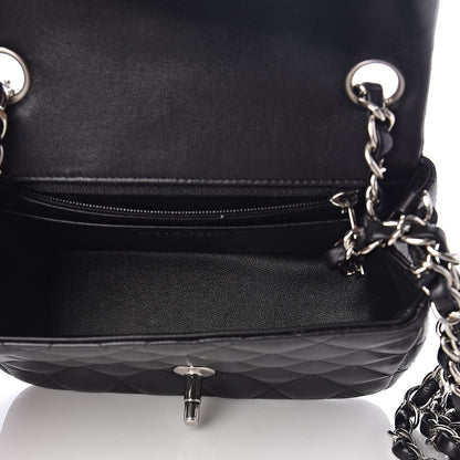 Chanel Lambskin Quilted Mini Square Flap Black 5 of 10