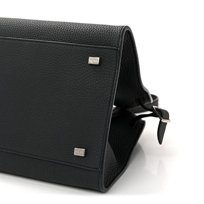The Row Matte Grained Calfskin Soft Margaux 12 Dark Navy 9 of 9
