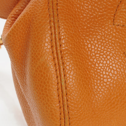 Chanel Caviar CC Crossbody Bag Orange 9 of 10