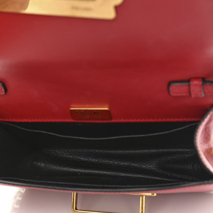 Prada City Calfskin Saffiano Cahier Bag Fuoco Black 5 of 9