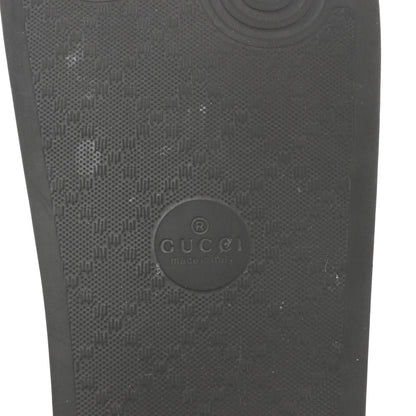 Gucci Rubber GG Monogram Perforated Womens Slide Sandals 40 Black 8 of 10