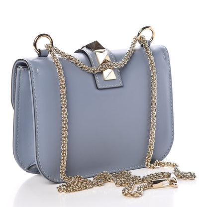 Valentino Garavani Vitello Small Glam Lock Rockstud Flap London Stone 3 of 9