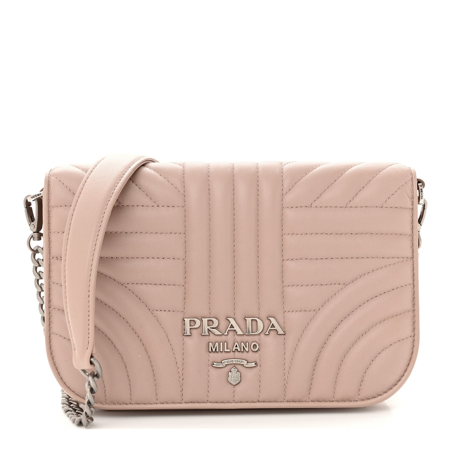 Nappa Impunture Small Diagramme Crossbody Bag Cipria
