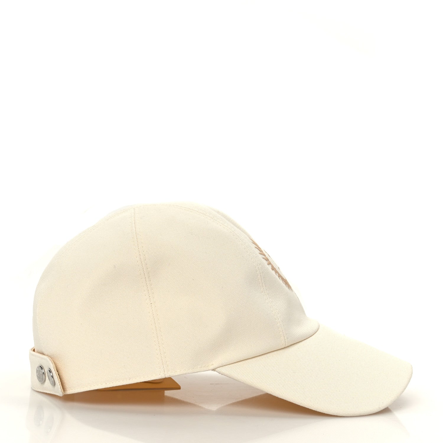 Hermes Cotton Hat 57 White Creme 4 of 7